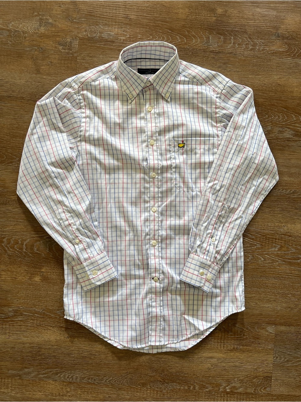 Masters Clubhouse Collection | Made in Italy Plaid Golf Shirt | Small